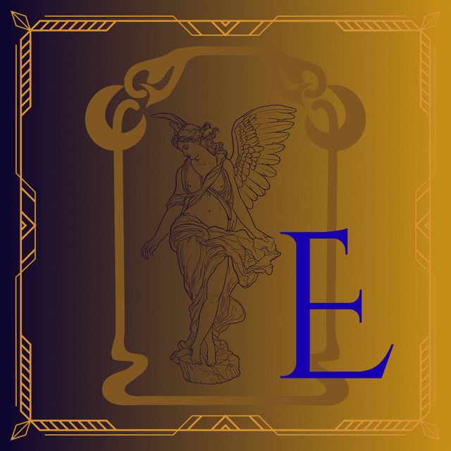Letter E illustration
